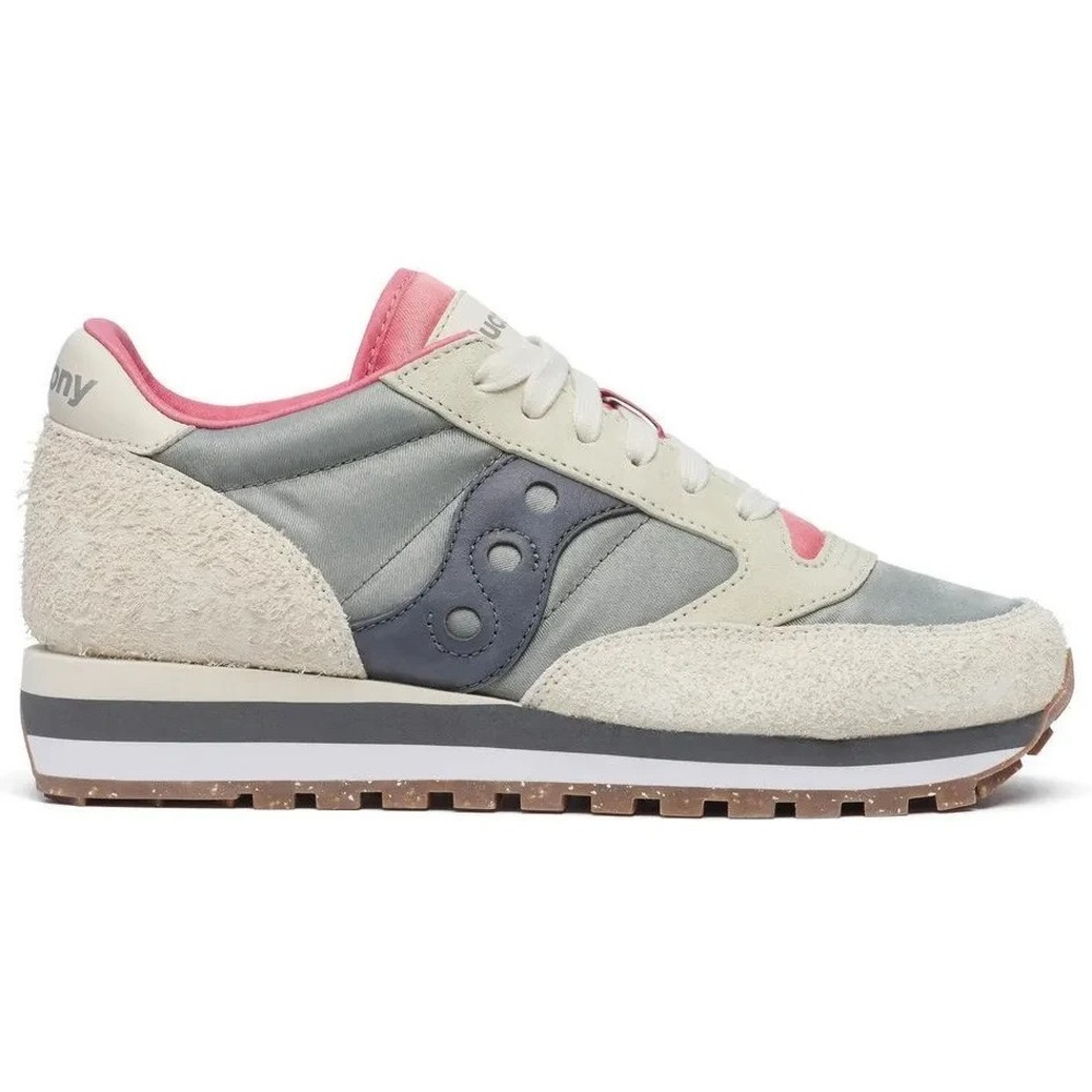 Saucony Jazz Triple Primaloft Mud Ivory Womens Size 10 Grey Running Shoes NEW